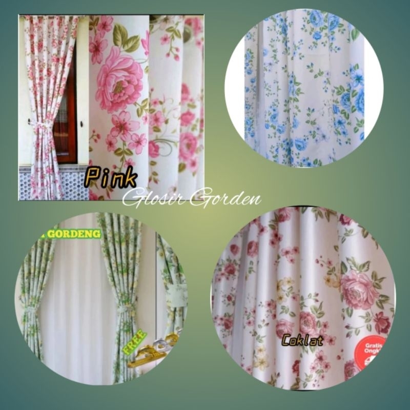 Gorden minimalis Jendela dan pintu