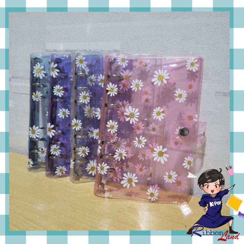 

Terbatas A5 / A6 Binder Daisy 6 Ring Cover Warna Ring SILVER 44