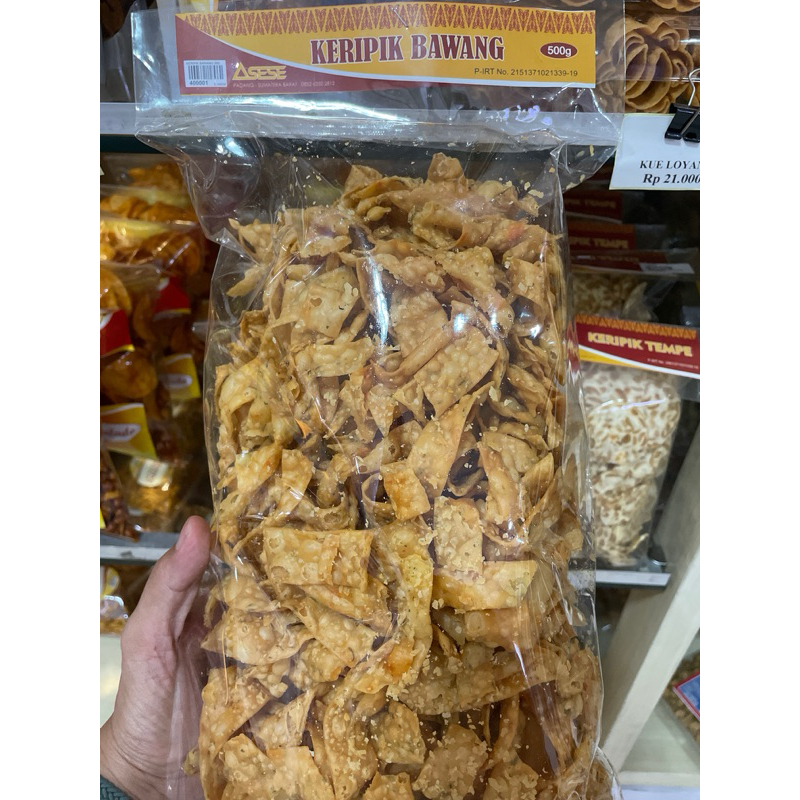 

Keripik Bawang Asese Ukuran Besar