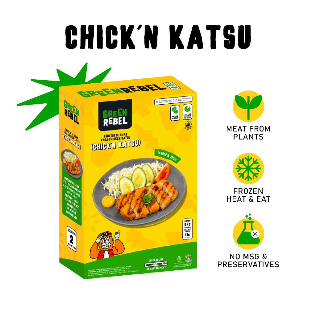 

Green Rebel Chick'n Katsu | Ayam Katsu Vegan | 220 gr new pack