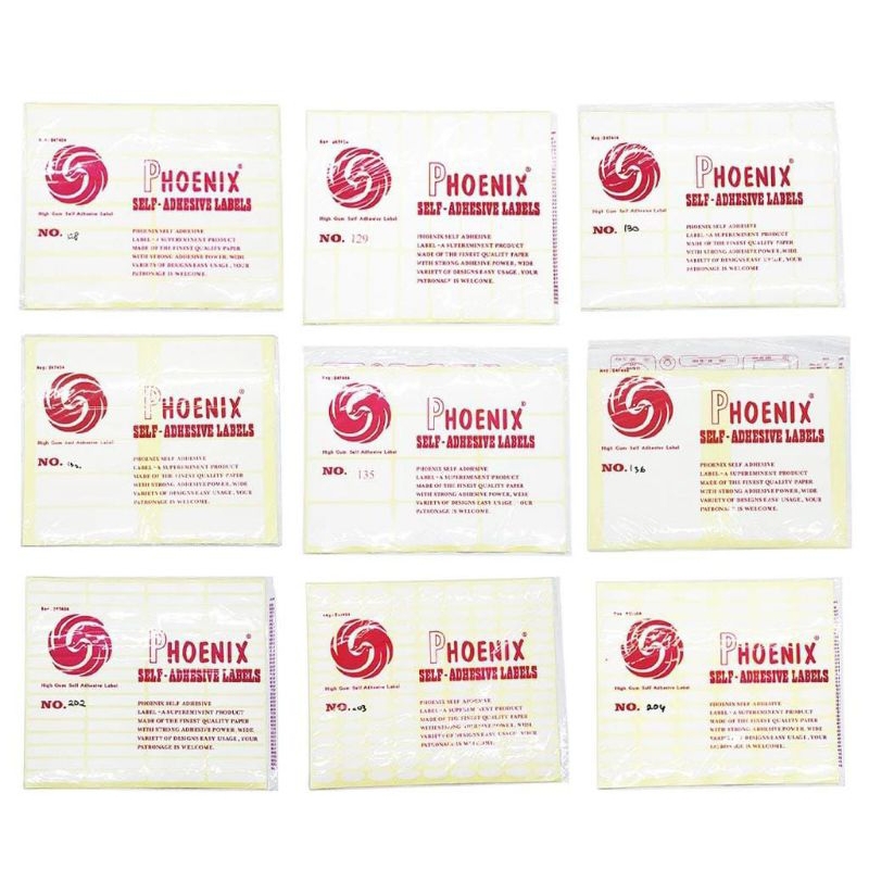 

Lebel Sticker Harga Phoenix Segala Ukuran