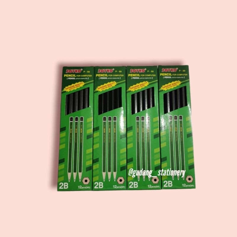 

(2PAK) JOYKO PENSIL 2B P-88 PENSIL UJIAN