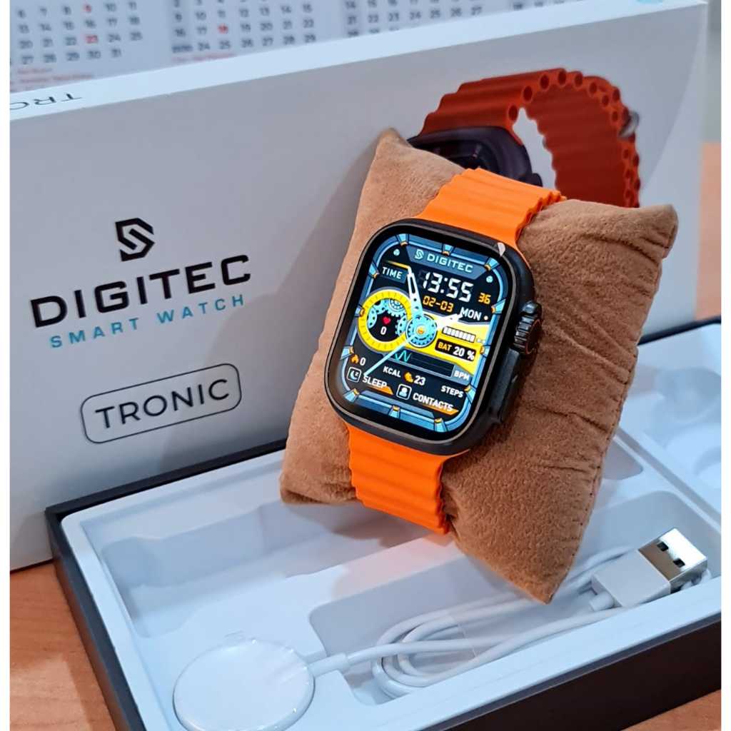 ( BISA COD ) Jam Tangan Wanita Dan Pria Bisa Pakai  Digitec Smartwatch Tronic  Include box + charger