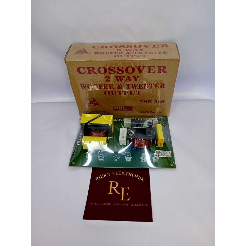 crossover 2 way woofer dan tweeter output thb 346 merk ckj