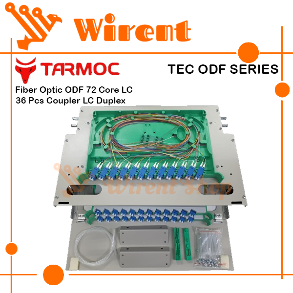 Fiber Optic ODF/OTB 72 Core LC Lengkap Rackmount | ODF 72C LC