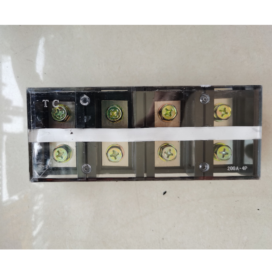 Terminal Block Kaca TC-2004 - Terminal Block 200A 4P Berkualitas