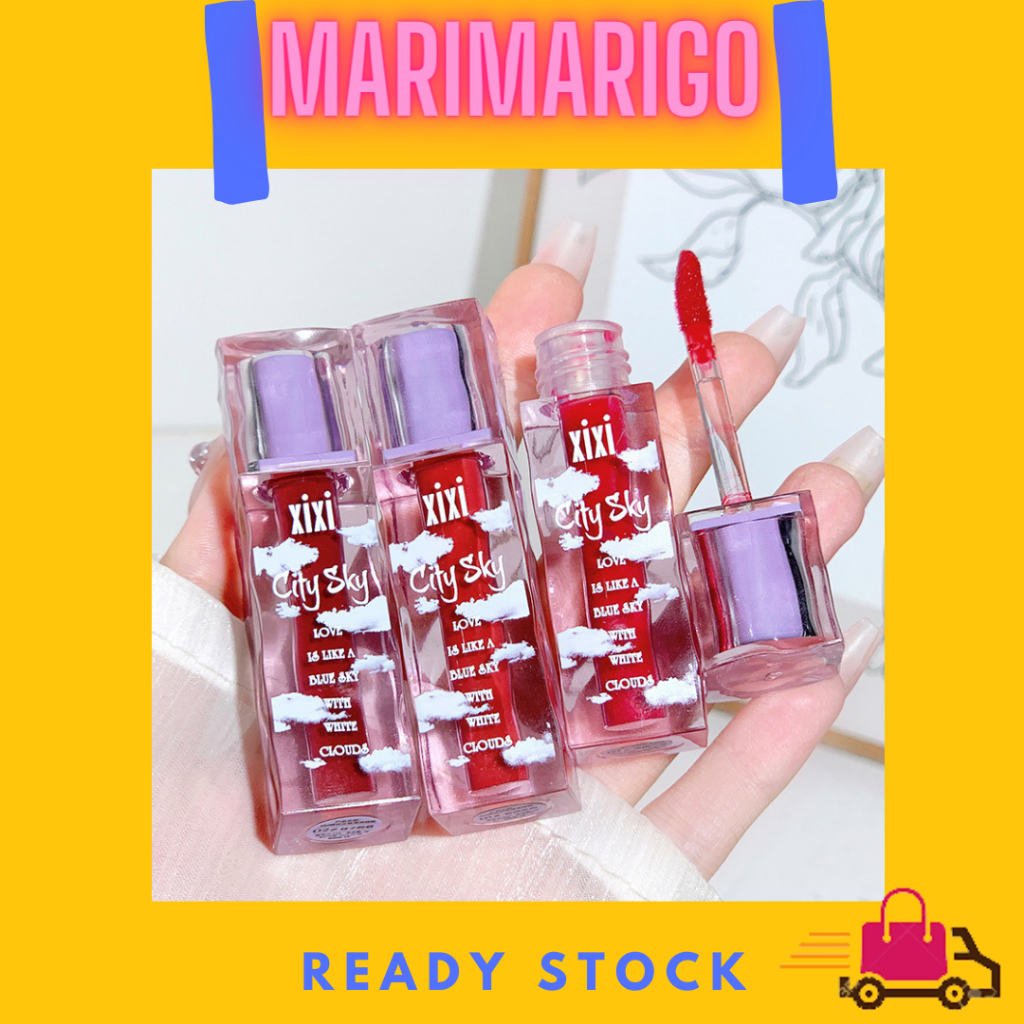 XIXI COTTON CLOUD ROLL CLEAR LIP GLAZE LIQUID LIPSTICK LIP GLOSS WATERPROOF