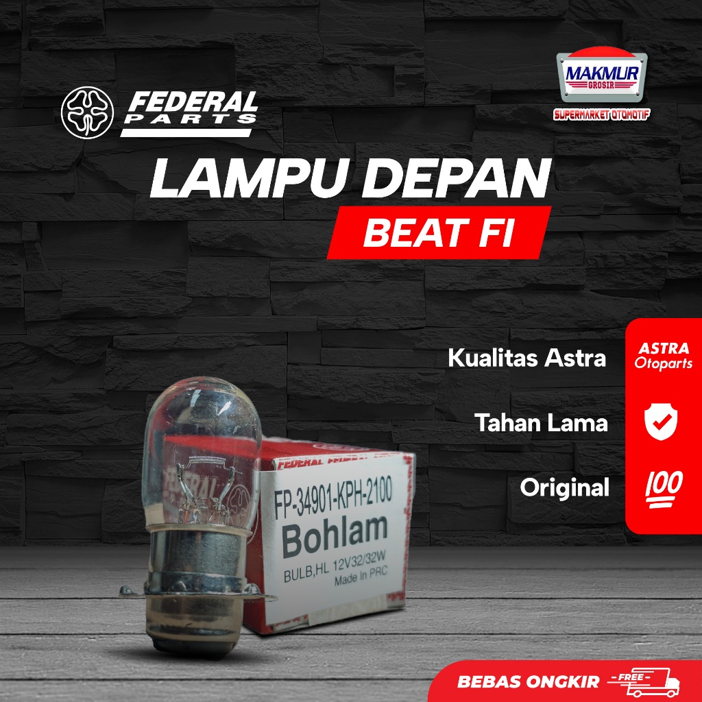 Lampu Bohlam DEPAN Beat FI/Karisma/Mio Federal Part