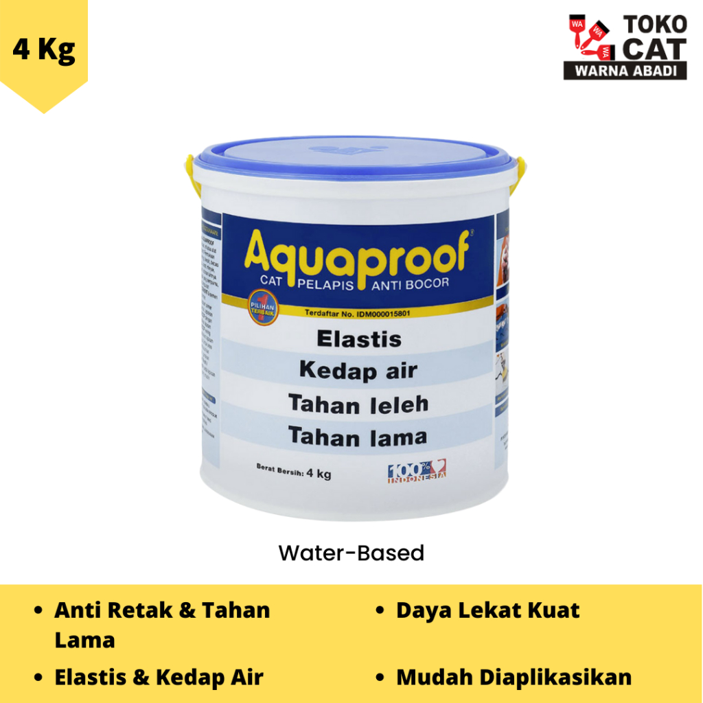 Cat Tembok Waterproofing Anti Bocor Aquaproof 4 kg
