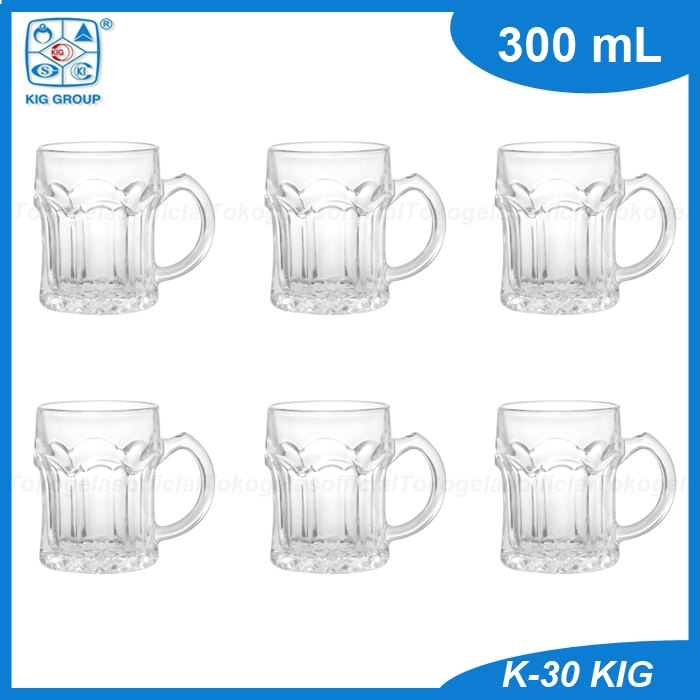 1 SET 6 PCS Gelas Mug Beer/Gelas Kaca/Gelas Mug/Mug Glass Coffee/Gelas Mug Kaca/