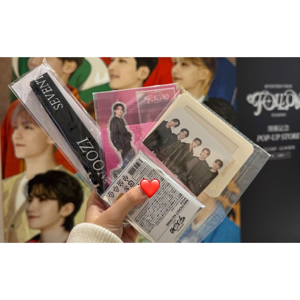 READY Seventeen Tour Follow To Japan Merchandise Photo Card Holder Vocal Team Acrylic Stand Shoulder