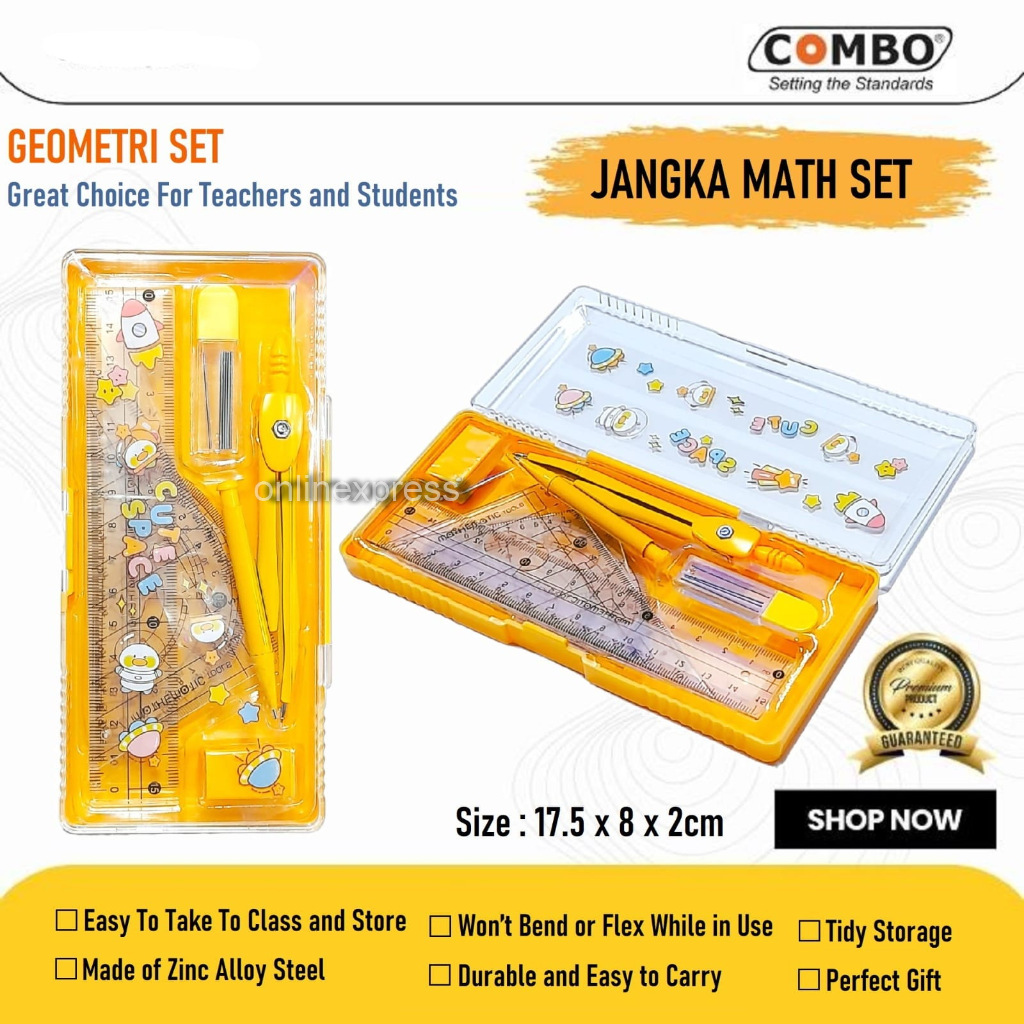 

Jangka Math Set Duck / Compass Geometri / Jangka Matematika Pensil Mekanik