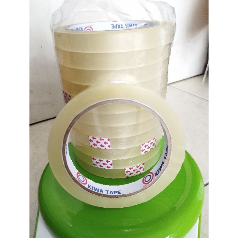 

Lakban 12mm x72yard (1inch) isolasi perekat Slasiban Bening Transparan