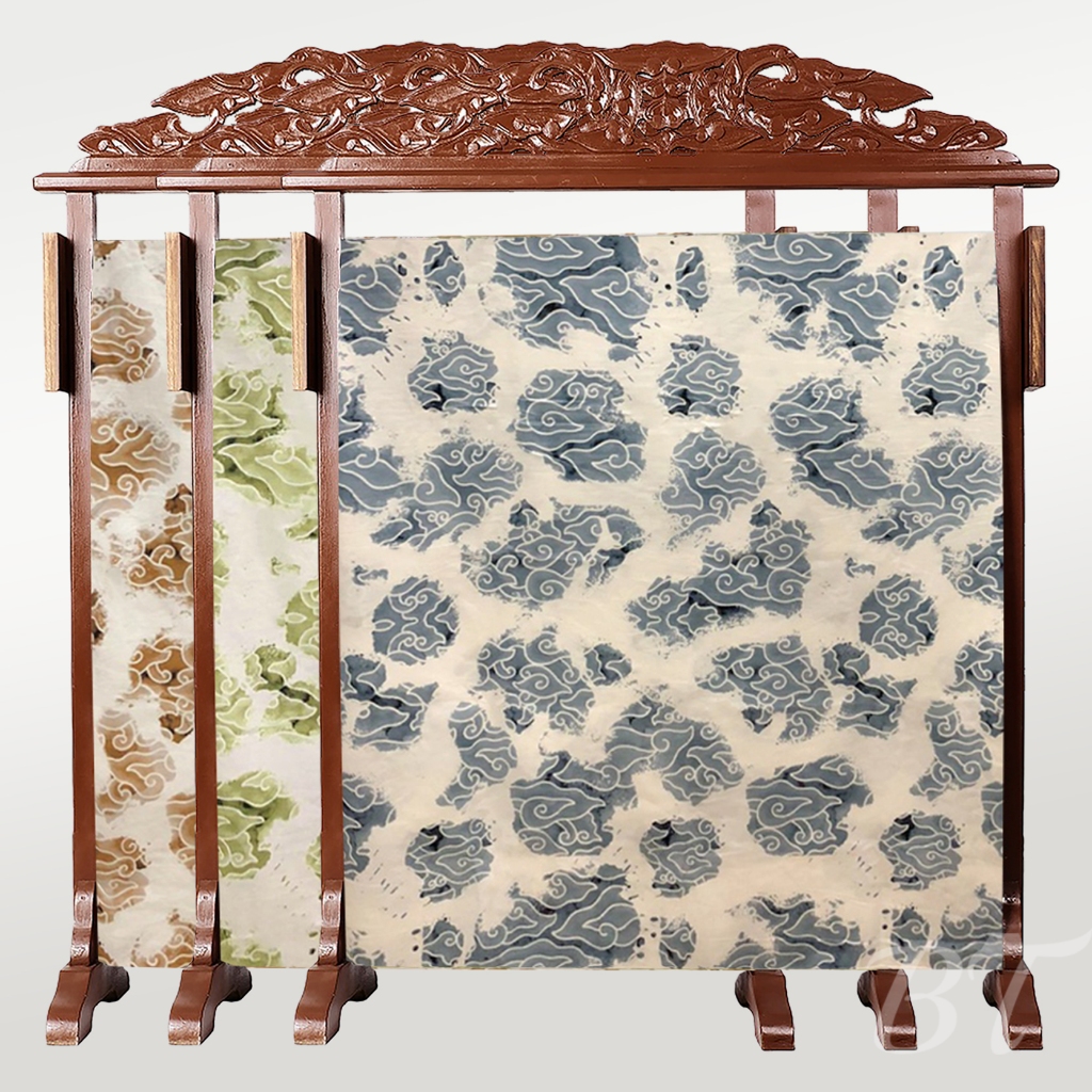 BATIK TRUSMI Bahan Kain Batik Mega Mendung Meteran Katun