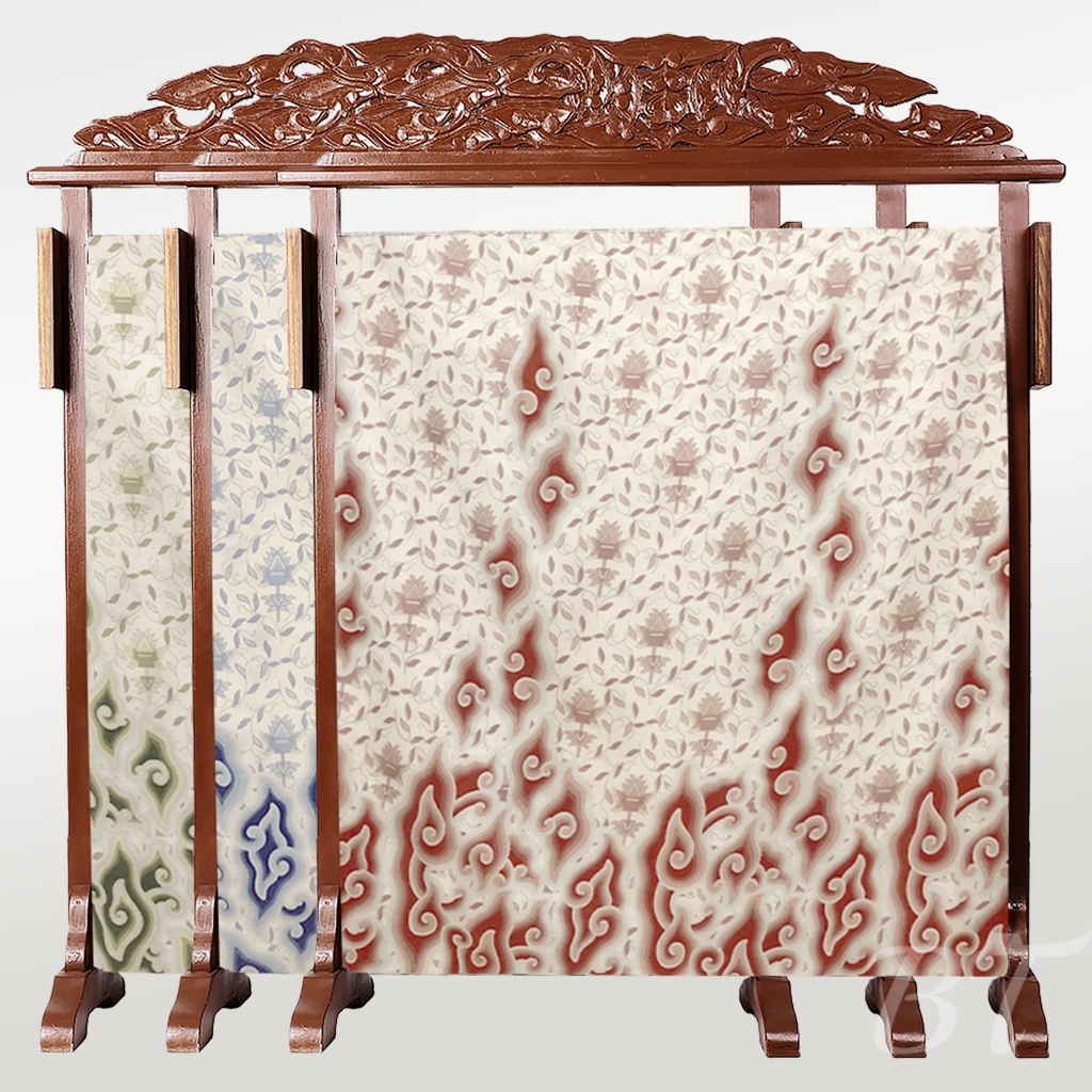 BATIK TRUSMI Bahan Kain Batik Meteran Bahan Katun Motif Mega Mendung Router Cocok Untuk Seragaman