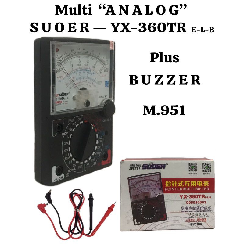 Multimeter Multitester Suoer YX-360TR
