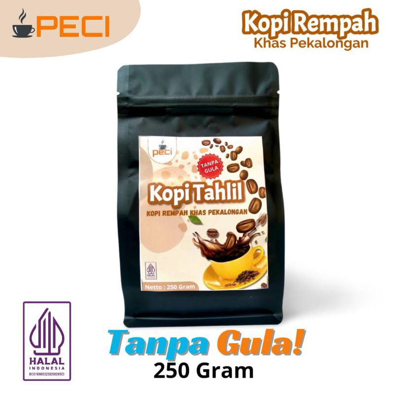 

Kopi Tahlil peci Kopi Rempah Khas Pekalongan 250 Gram (Non Suger)