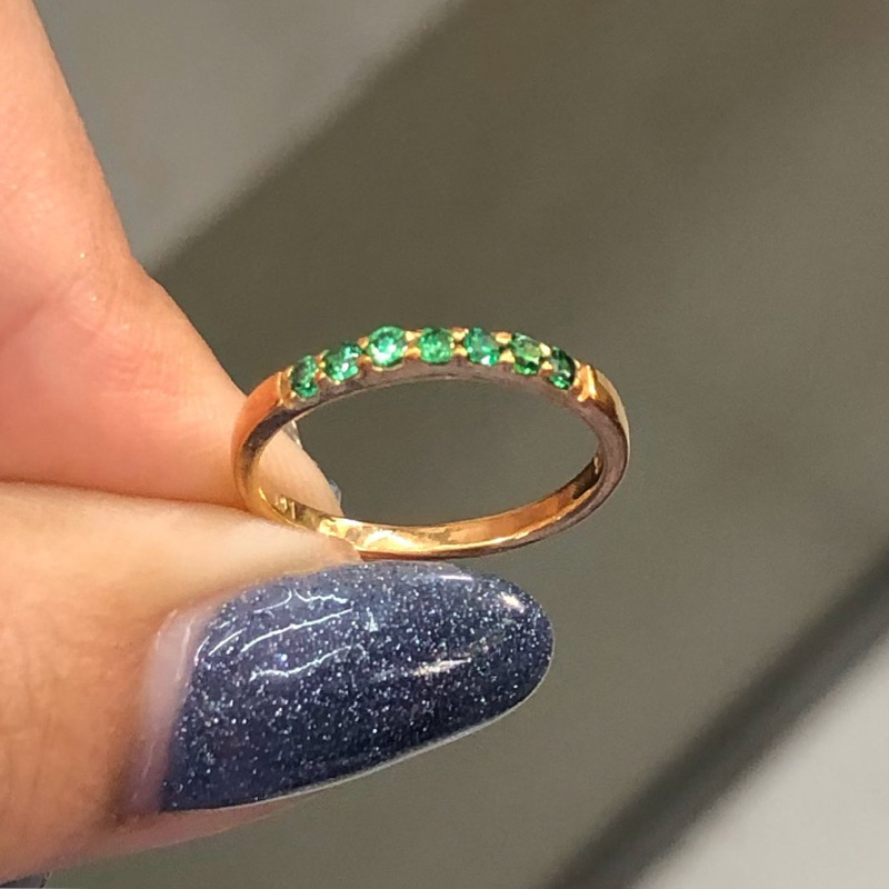 L2/L7- CINCIN LISTRING HIJAU 0.9GR KADAR 300 UKURAN 6