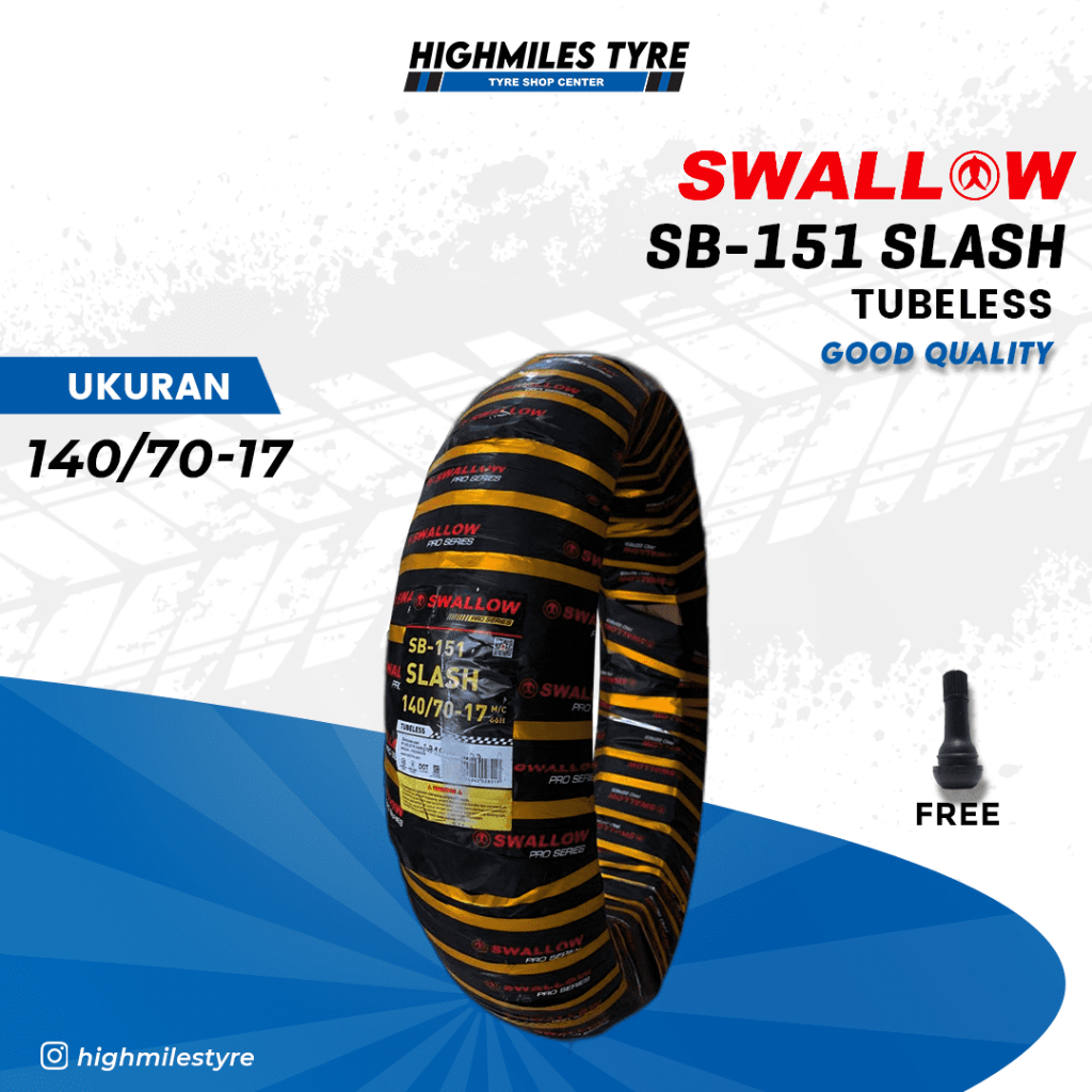 Ban Motor Swallow SLASH SB-151 140/70-17 Tubeless