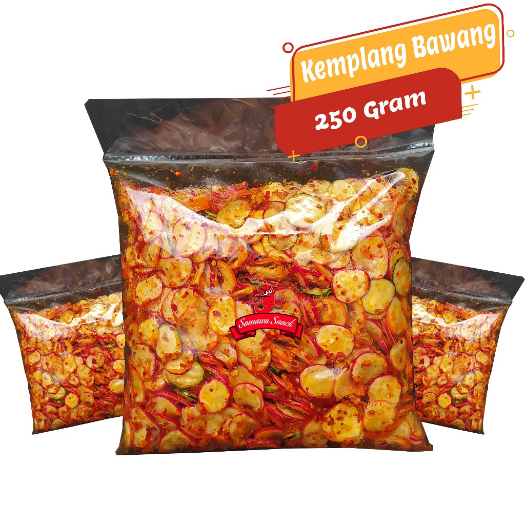 

seblak kemplang bawang pedas daun jeruk isi 250gr