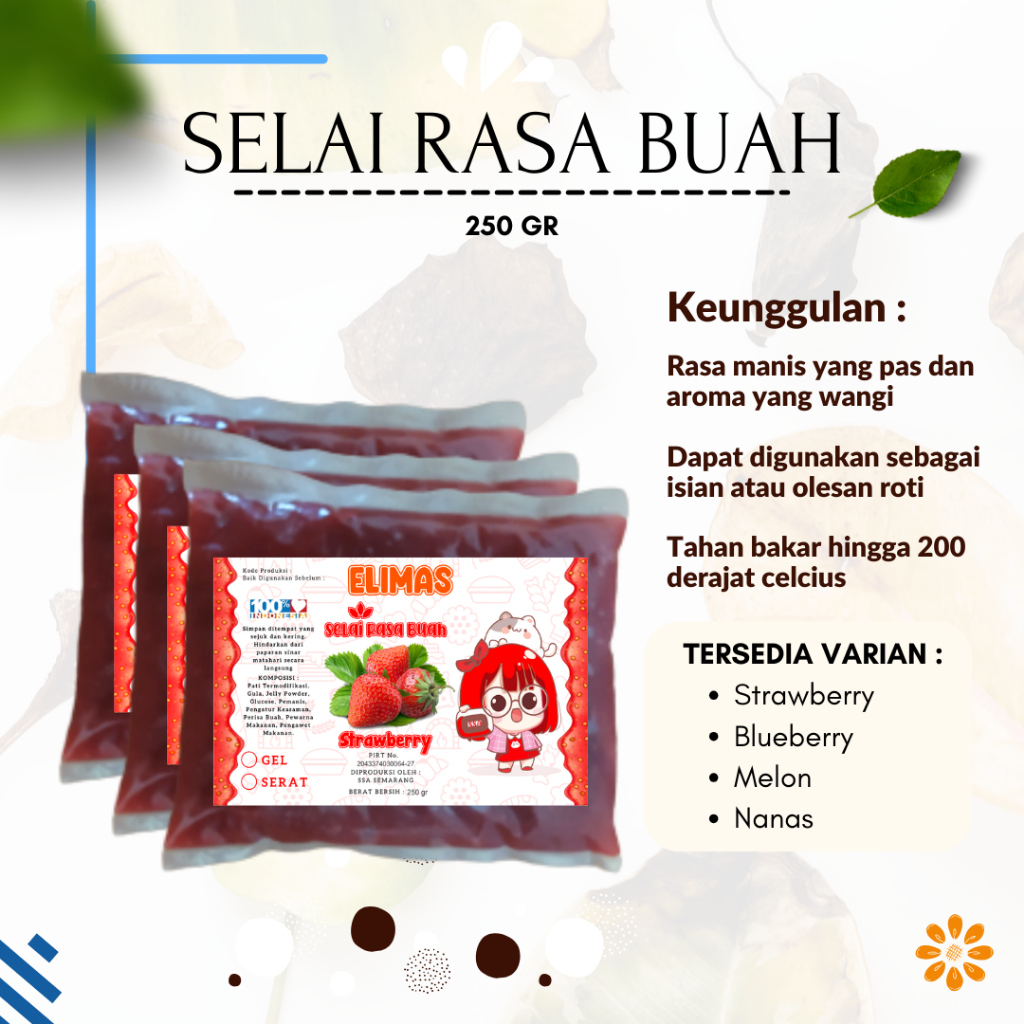 

250 Gr Selai Rasa Buah Halus Jelly