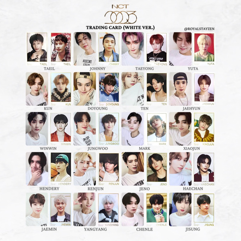 [READY] NCT NATION TRADING CARD WHITE VER
