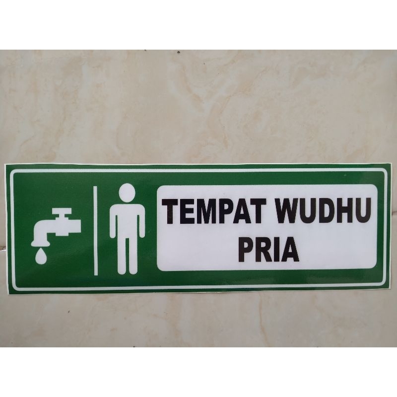 

STIKER TEMPAT WUDHU PRIA/WANITA