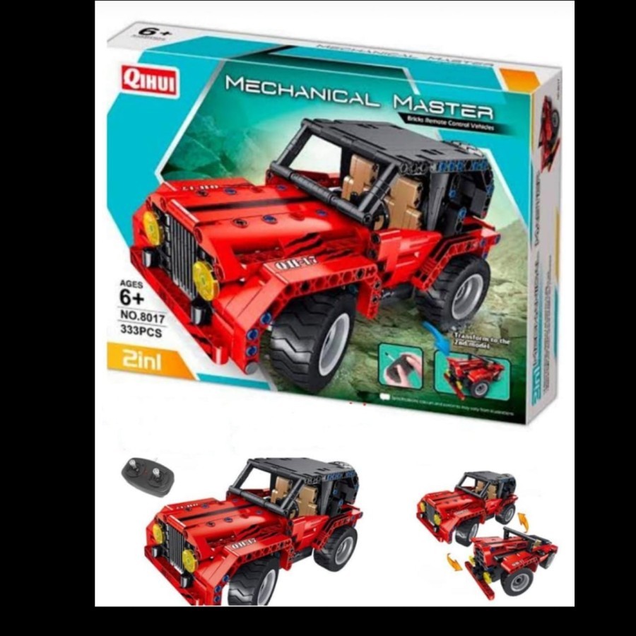 Brick QIHUI Blocks JEEP mechanical master 333pcs [8017] Remote Control