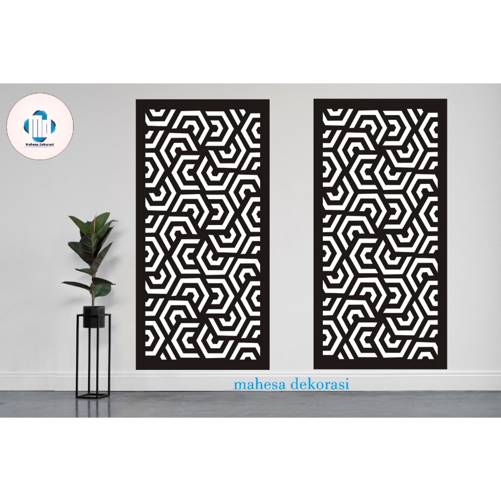 ORNAMEN DINDING PVC 3D / KRAWANGAN PVC 100CM X 50CM