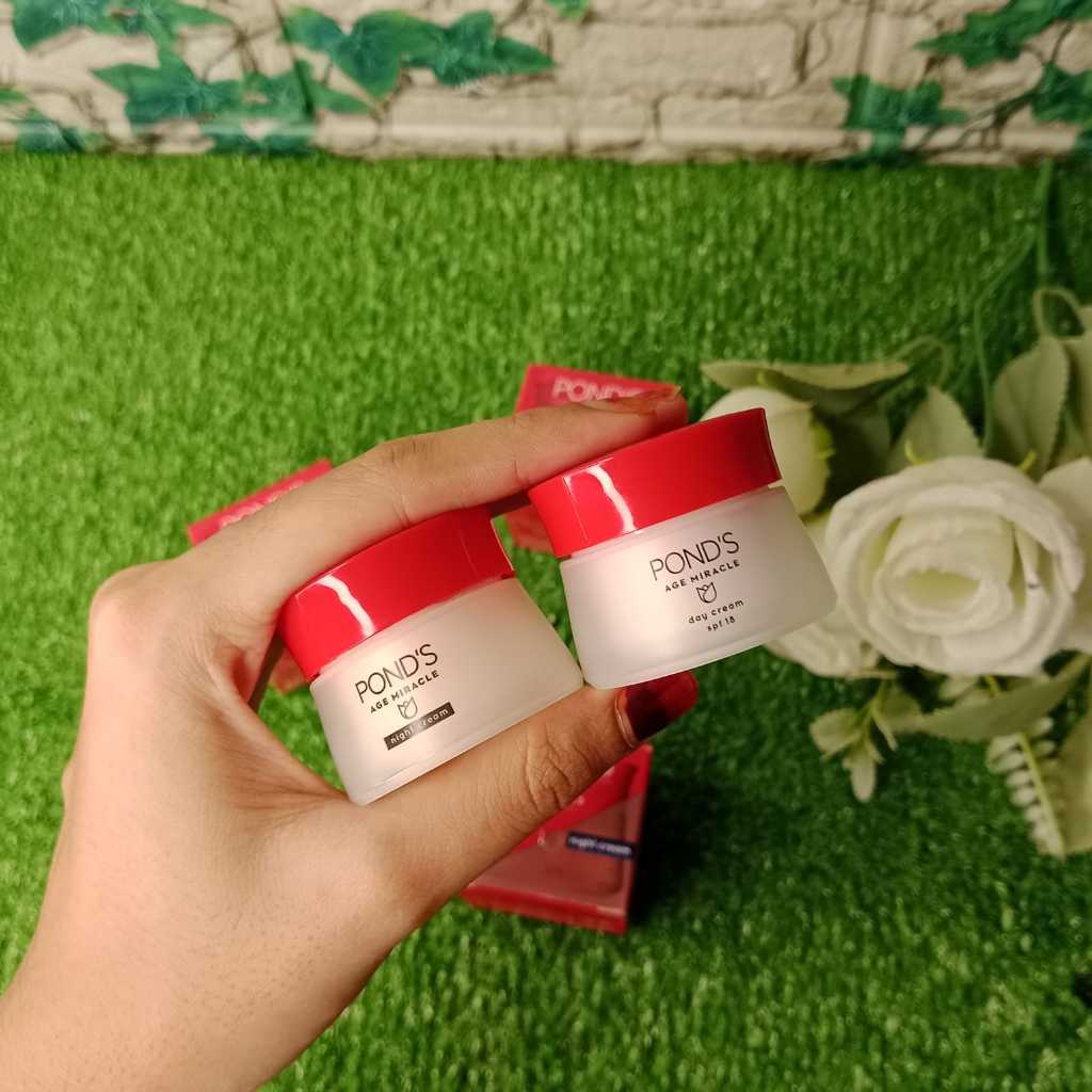 1lusin Ponds Age Miracle Day & Night Cream - Krim Siang & Malam