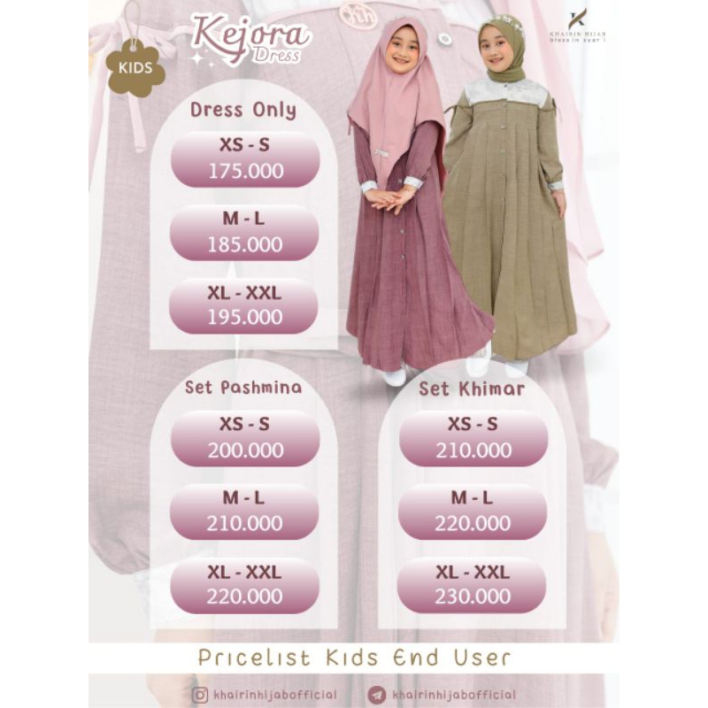 Kejora Dress by Khairin Hijab (PO)