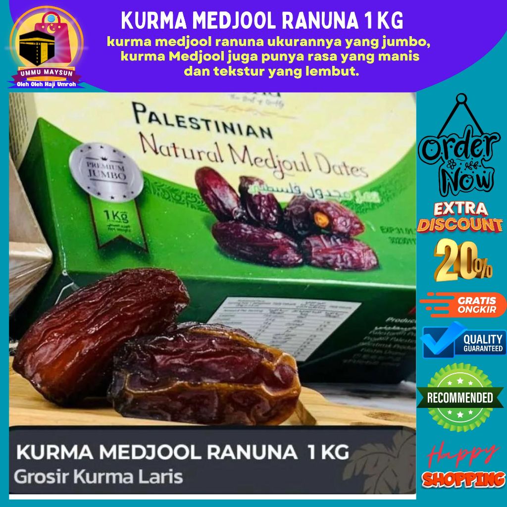 

kurma medjoul dates palestinian Ranuna 1 kg