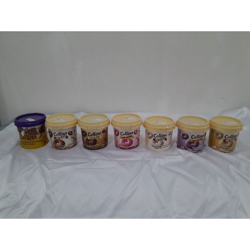 

Collins Dip Glaze 1KG Choco Crunchy / Cappucino / Chocolate / Strawberry / Taro / Tiramisu / Milk