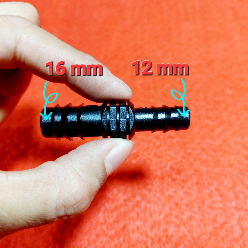 Sambungan Selang 16 mm x 12 mm PVC - Reducer / Konektor / Connector Lurus 3/8 x 1/2