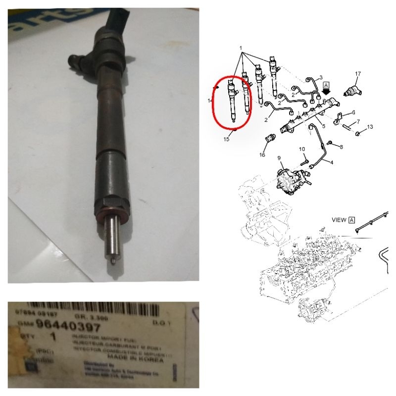 Injector Chevrolet Captiva NFL Diesel Original