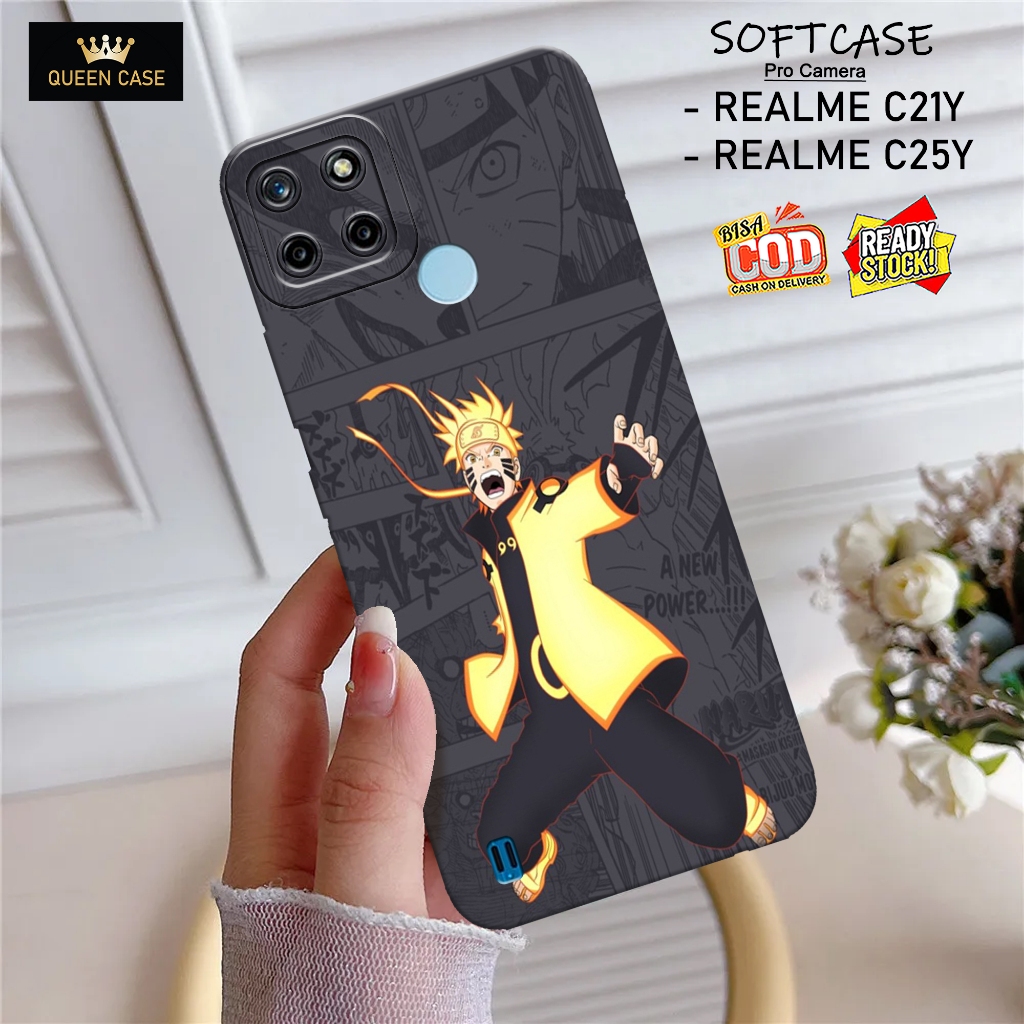 Softcase - Realme C25Y / C25S / C21Y - Motif Anime - Silikon Full Karet - Desain Lucu dan Tahan Lama