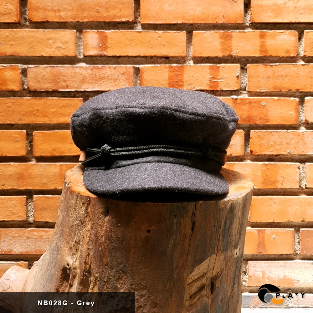 TOPI KLASIK -  TOPI CAPTAIN - TOPI NEWSBOYS - FIDDLER CAP Grey