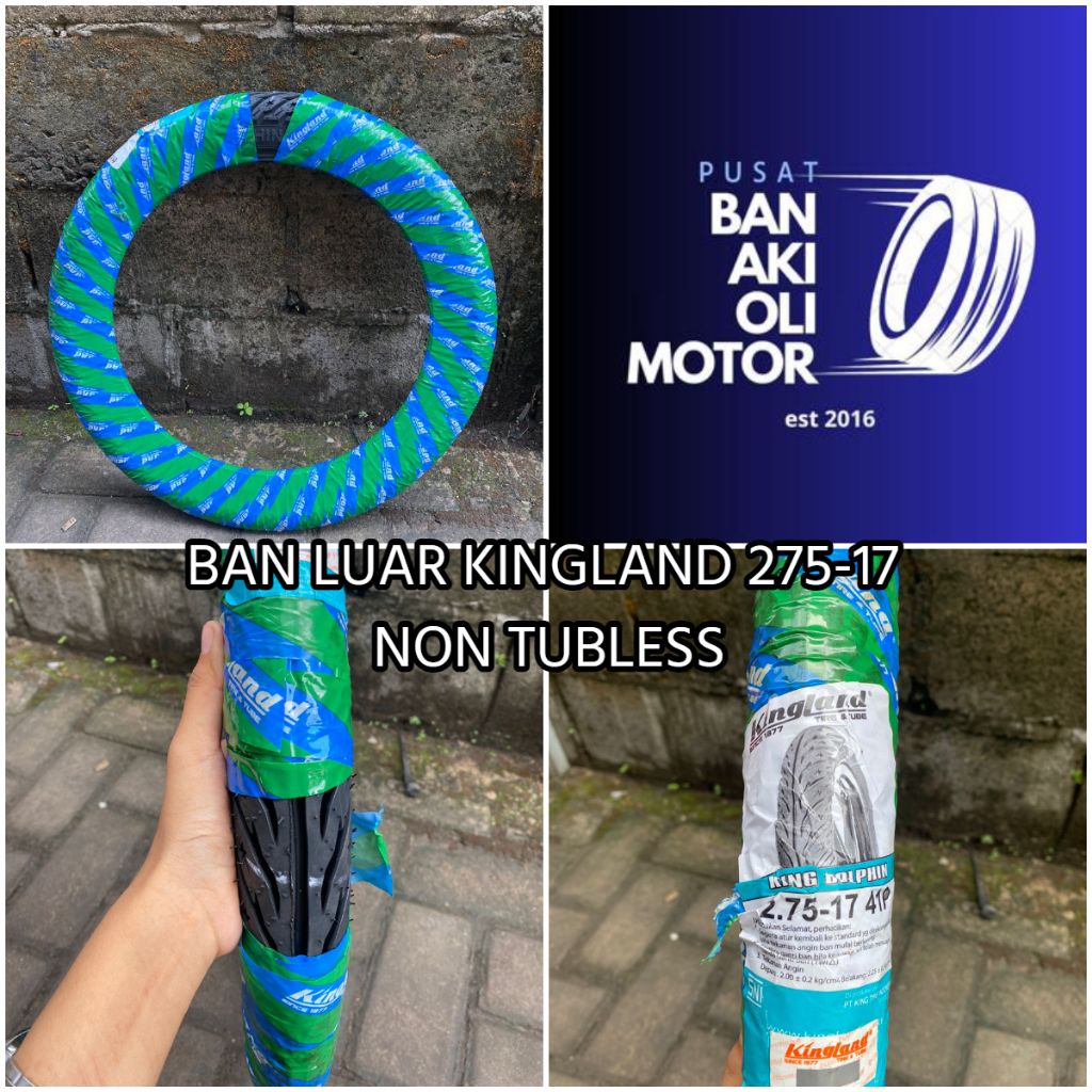 BAN LUAR KINGLAND BAN BEBEK RING 17 275-17 TUBETYPE TIRE AND TUBE || KINGLAND KING || BAN LUAR KINGL
