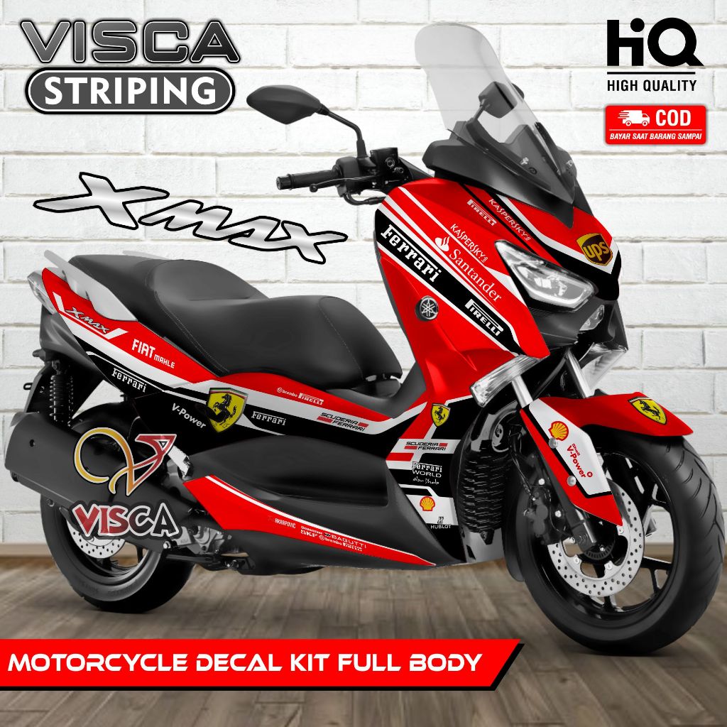 Decal XMAX 250 - Stiker XMAX 250 - Dekal XMAX 250 Full Body - Striping XMAX 250 Variasi - Decal Holo