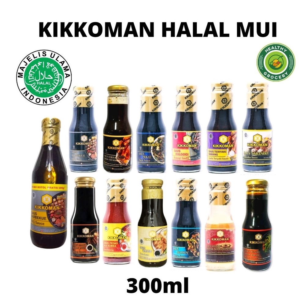 

[❁G8&] Kikkoman Sauce Saus Kikoman 300ml Garlic Teriyaki Barbecue Black Pepper Teriyaki Gochujang Katsu Hoisin Tiram Bulgogi Yakiniku Takoyaki Buruan Serbu