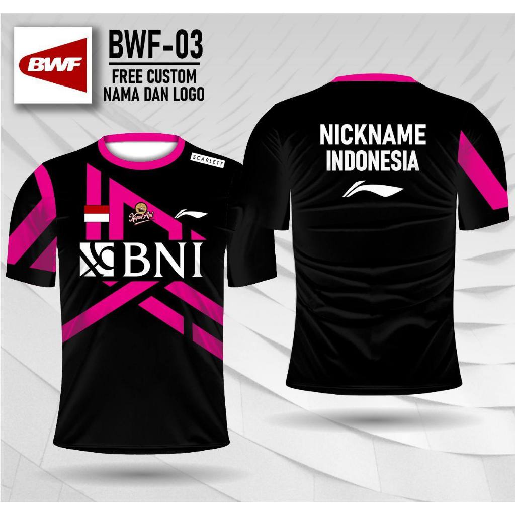jersey badminton bwf jersey bulu tangkis france open 2023 BWF03