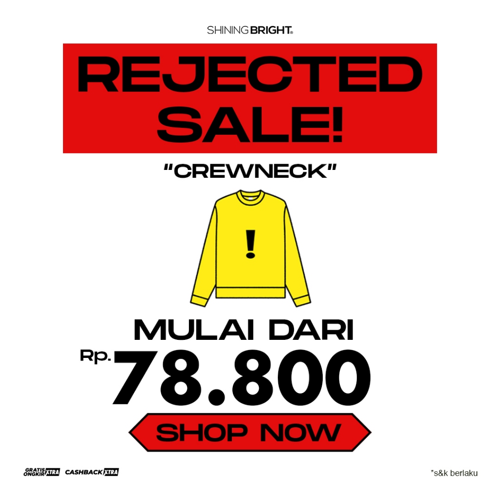Shining Bright REJECTED RANDOM CREWNECK SALE