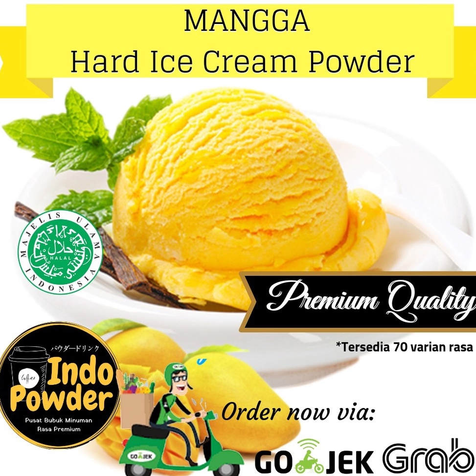 

MFPK1470 Terlaris Mangga HARD ICE CREAM Powder 1Kg - Bubuk Ice Cream Mangga 1Kg - Bubuk Es Krim