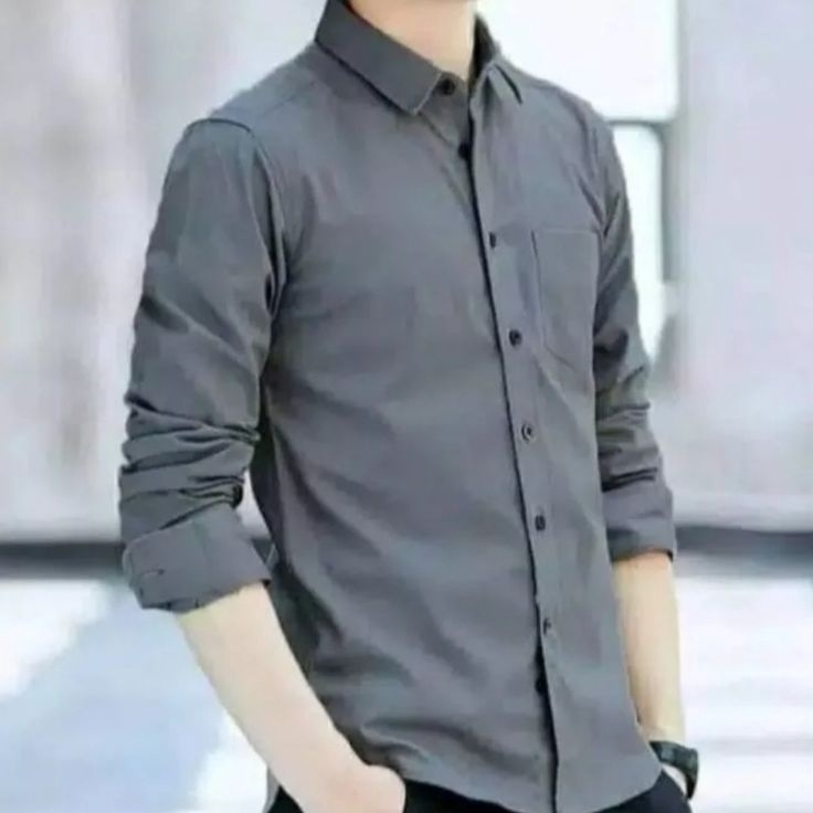 RDTJ4150 Dijamin Ori PROMO (COD) Kemeja Pria Lengan Panjang Putih Kemeja Polos Pria Oxford Oxport Ke