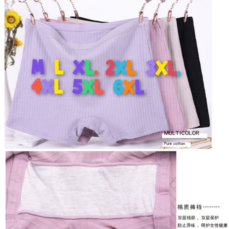 Produk Terkini.. CELANA DALAM SEAMLESS JUMBO 6XL BOXER HOT PANT WANITA IMPORT HALUS KATUN CD SEAMLES