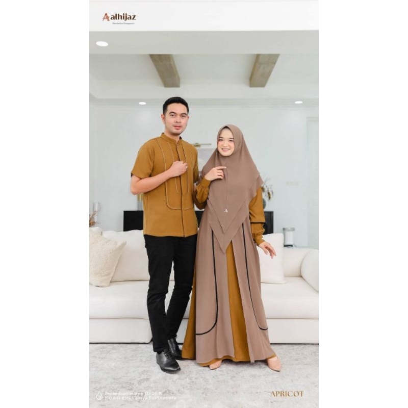 READY STOK Gamis Mom Syar'i Style 2 SENADA Sarimbit by Alhijaz