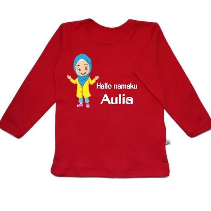 Kaos anak lengan panjang  custom foto