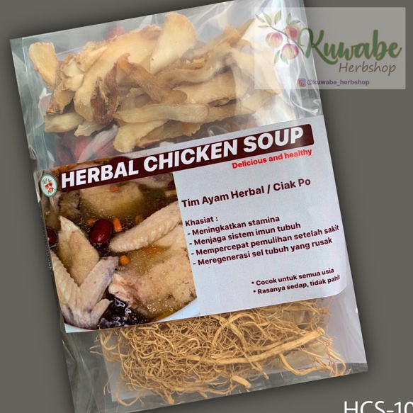 

Kode URP735 HCS-10 HERBAL CHICKEN SOUP(GINSENG) / CIAKPO TIM AYAM HERBAL 11 MACAM HERBAL/ MENINGKATKAN STAMINA