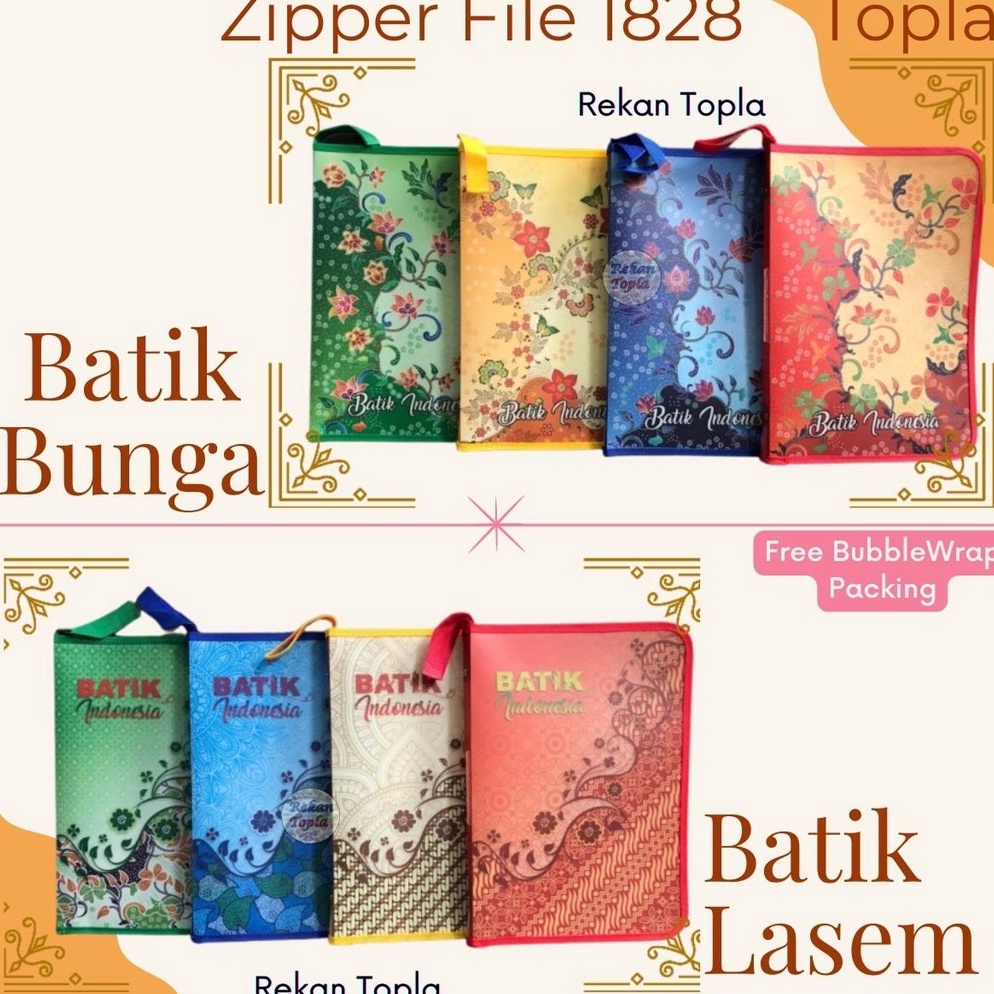 

Murah.. Map Zipper / Map Zipper Motif Batik / Map Plastik reseleting Motif Batik / Map Reseleting Folio / Map Tenteng Batik / Zipper File Warna Batik / Zipper File Topla / ZF 1828 Motif Batik 88