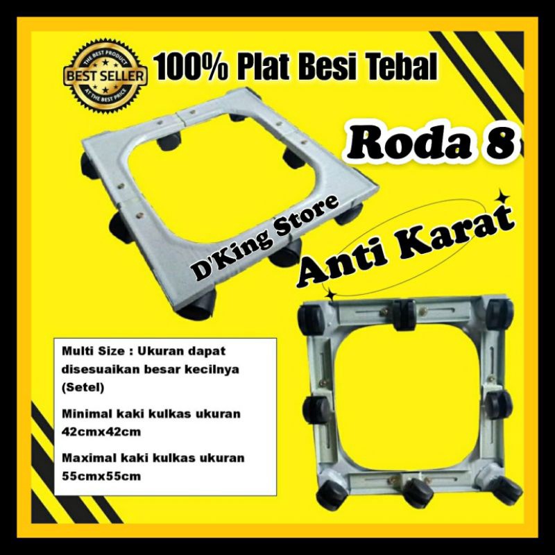 Termurah Roda Kulkas Alas Kulkas Kaki Kulkas RODA 8 untuk 2 Pintu Roda 8 !!